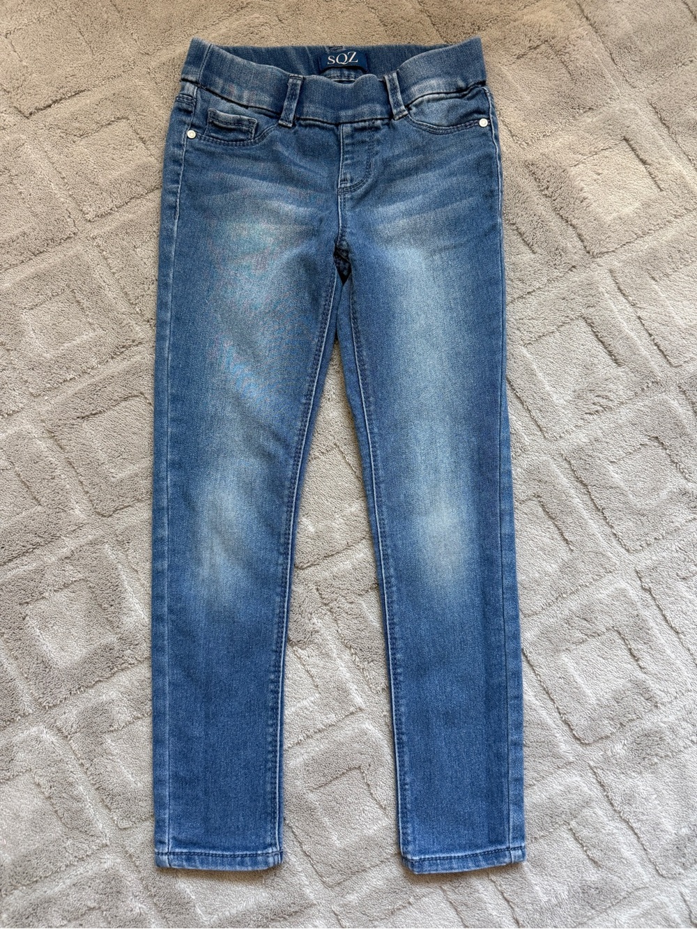 Girls' Blue Stretch Skinny Jeans